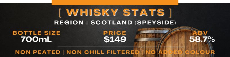 Whisky Stats Panel Christmas Christmas Cake & Dark Chocolate Statistics